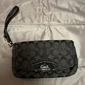 Black Coach Wristlet